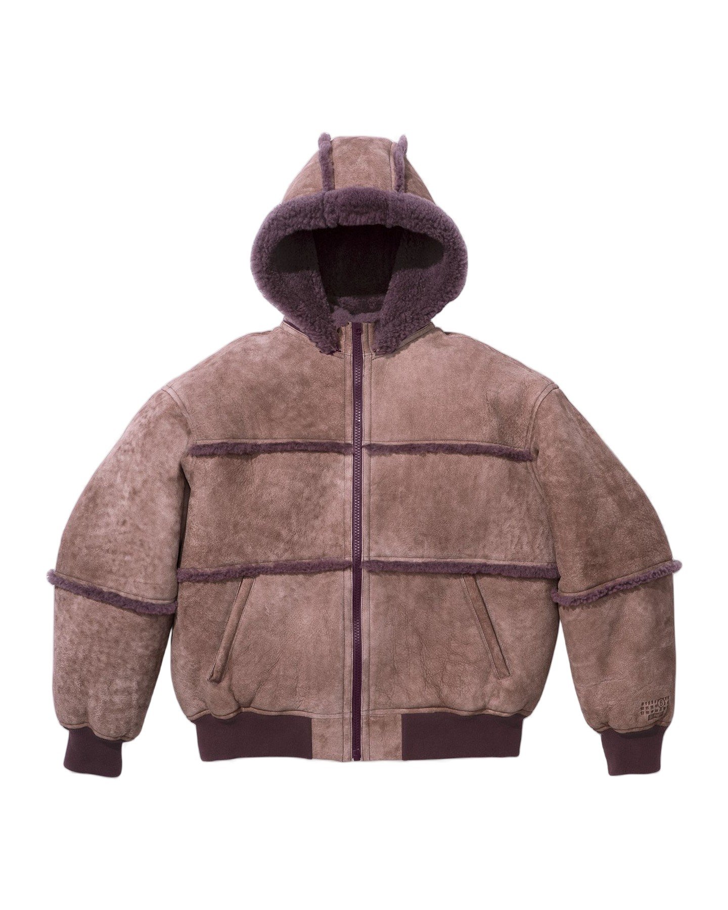 Supreme®/MM6 Maison Margiela Hooded Shearling Bomber Jacket view 5